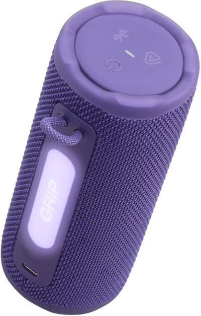 JBL Grip Portable Wireless Speaker with Built In Light 2025 Purple JBL Grip Portable Wireless Speaker with Built In Light 2025 Purple