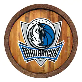 The Fan-Brand - Dallas Mavericks 20.25'' Faux Barrel Top Sign - Multicolor