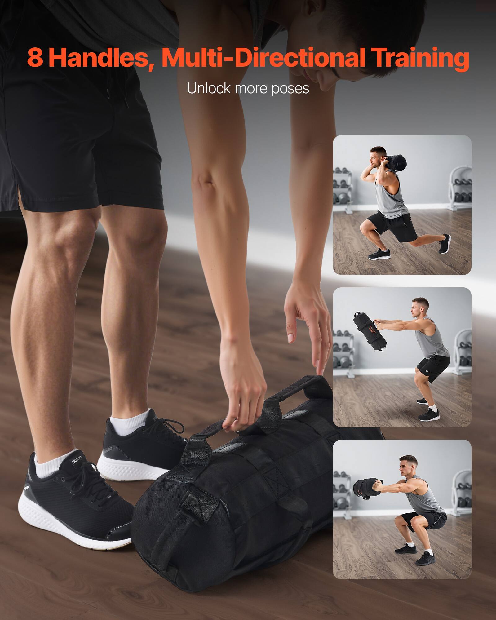 8 Handles, Multi-Directional Training
Unlock more poses
