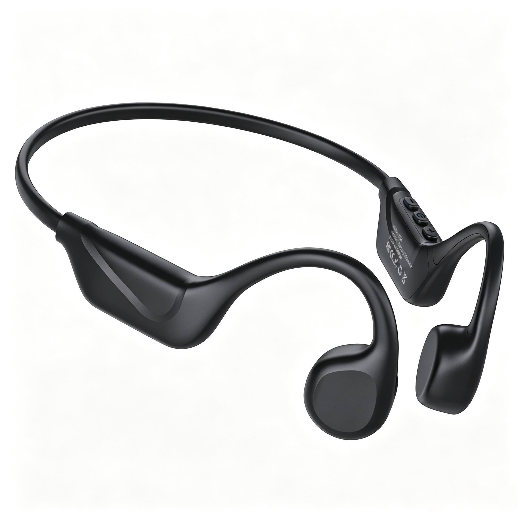 PRIMEPLUS - X25 Bone Conduction Headphones Bluetooth 5.4, Open-Ear Design, Game & Music Modes, IPX5 Waterproof for Sports - Black