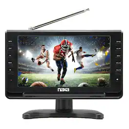 Naxa - 10" Portable 12 Volt TV & Digital Multimedia Player - Black