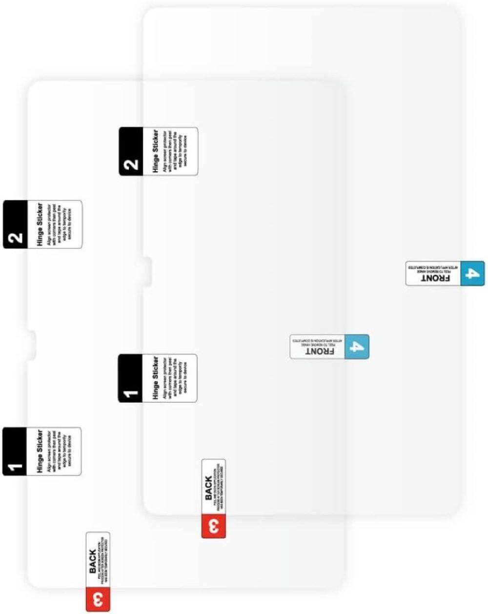 The text on the image is grouped and corrected as follows:

1. Sticker Hinge - Algo - Front
2. Sticker Hinge - Algo - Back
3. Sticker Hinge - Aodno - Front
4. Sticker Hinge - Aodno - Back
5. Sticker Hinge - Algo - Front
6. Sticker Hinge - Algo - Back
7. Sticker Hinge - Aodno - Front
8. Sticker Hinge - Aodno - Back