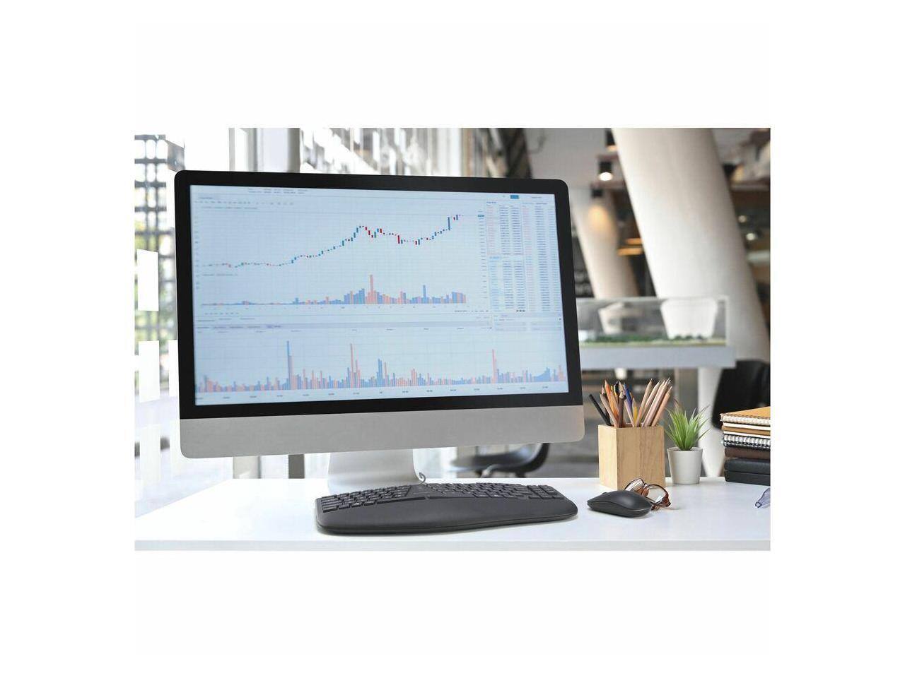 Alt View 10. Kensington - Kensington Pro Fit Ergo KB675 EQ TKL Keyboard, USB-A, Curved Design, Programmable Keys - Black.