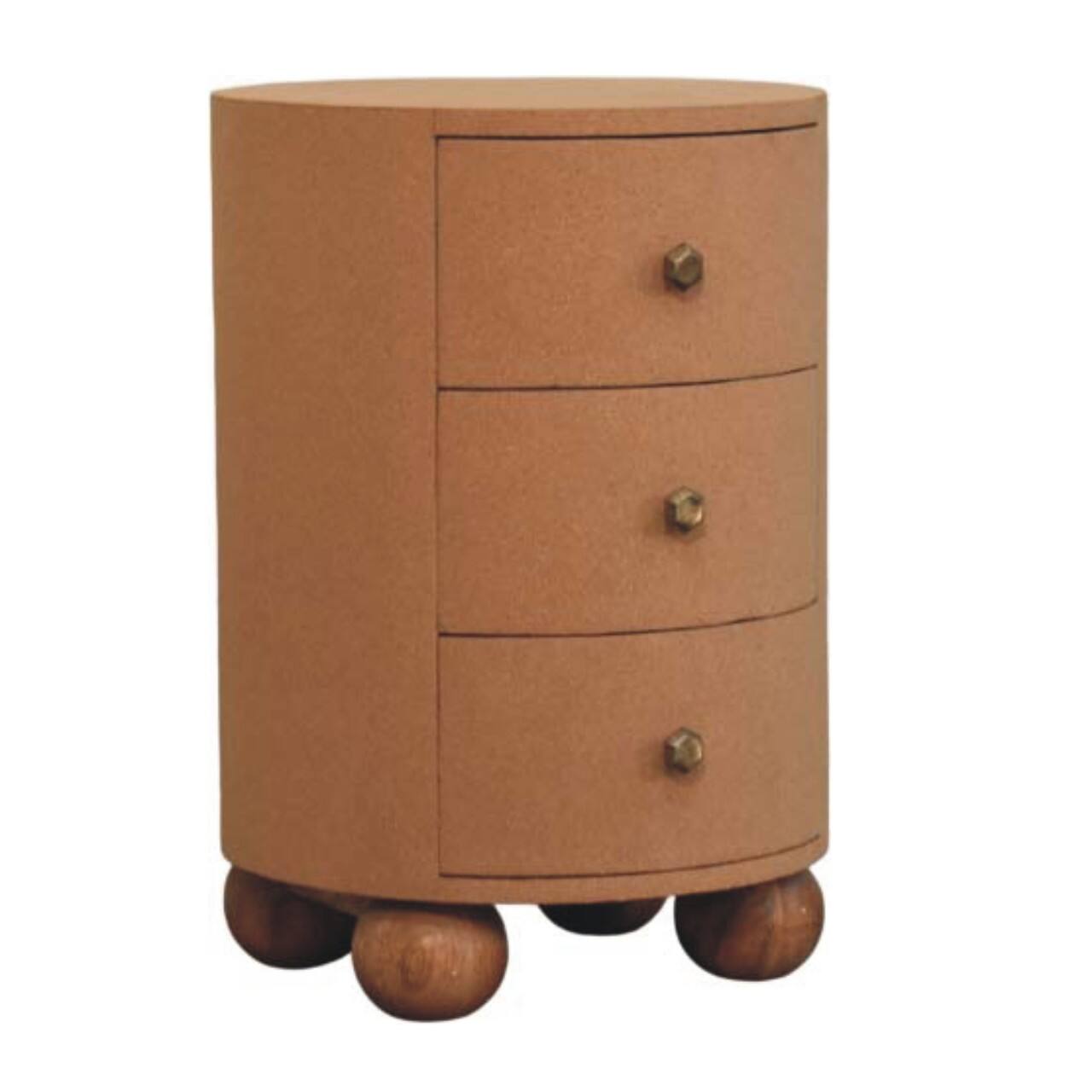 Left. Artisan Furniture - Artisan Furniture Solid Wood Maison LiÃ¨ge 3 Storage Unit, Orange - Orange.