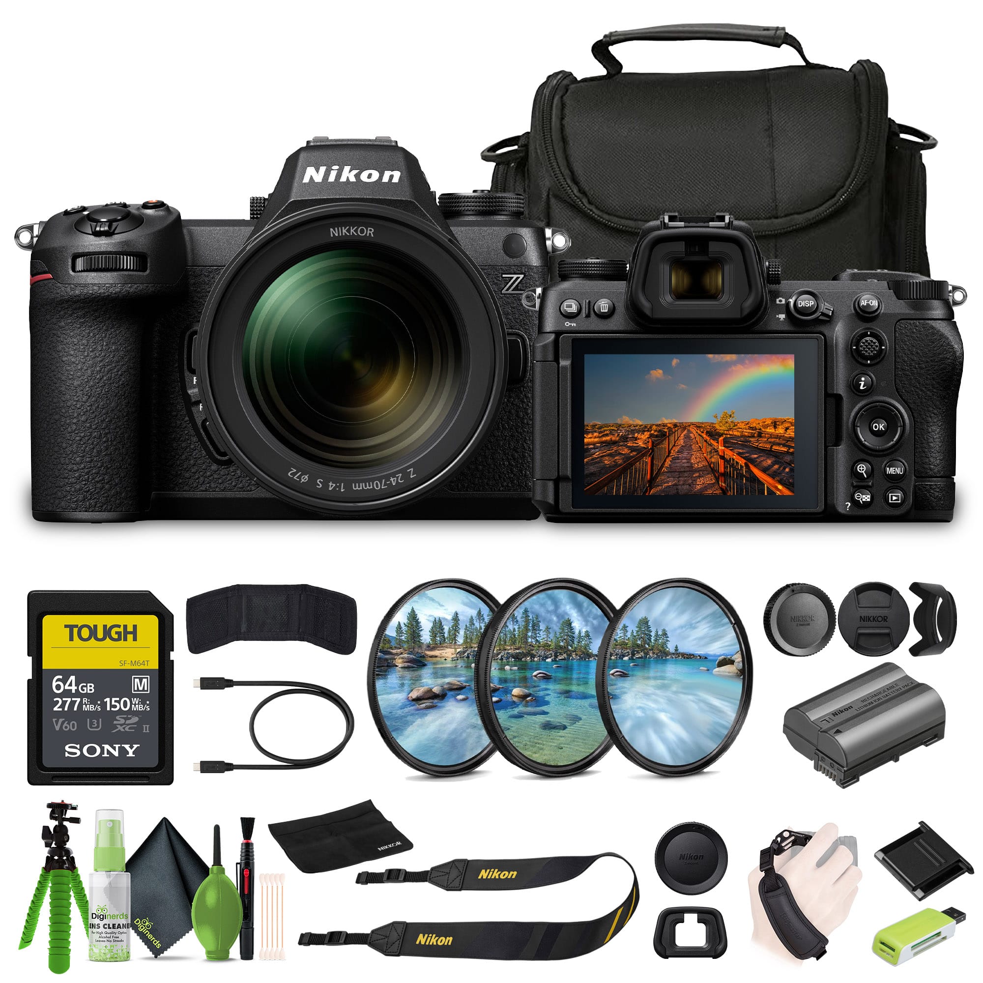Nikon NIKKOR Z 24-70mm 1:4 S E 277 MIA V60 U E SONY Nikon Riom Dginends s LEARD Dignerds Nikon