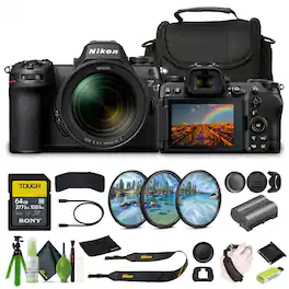 Nikon - Z6III FX-format Mirrorless Camera With NIKKOR Z 24-70mm f/4 S Zoom Lens Bundle - Black