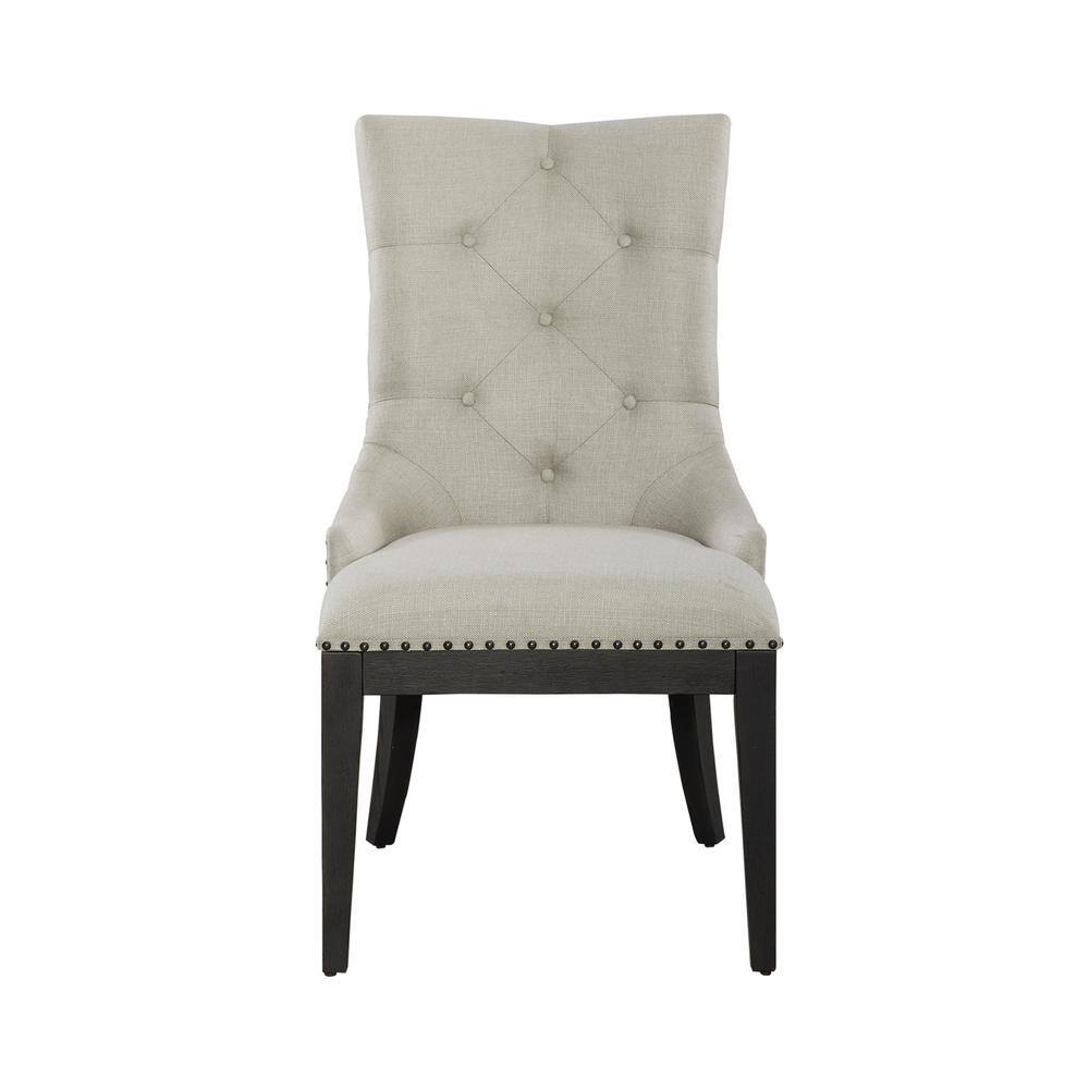 Front. Liberty Furniture Industries - Uph Shelter Side Chair (RTA) - Set of 2 Traditional Multi in Dusty Taupe - Multi.