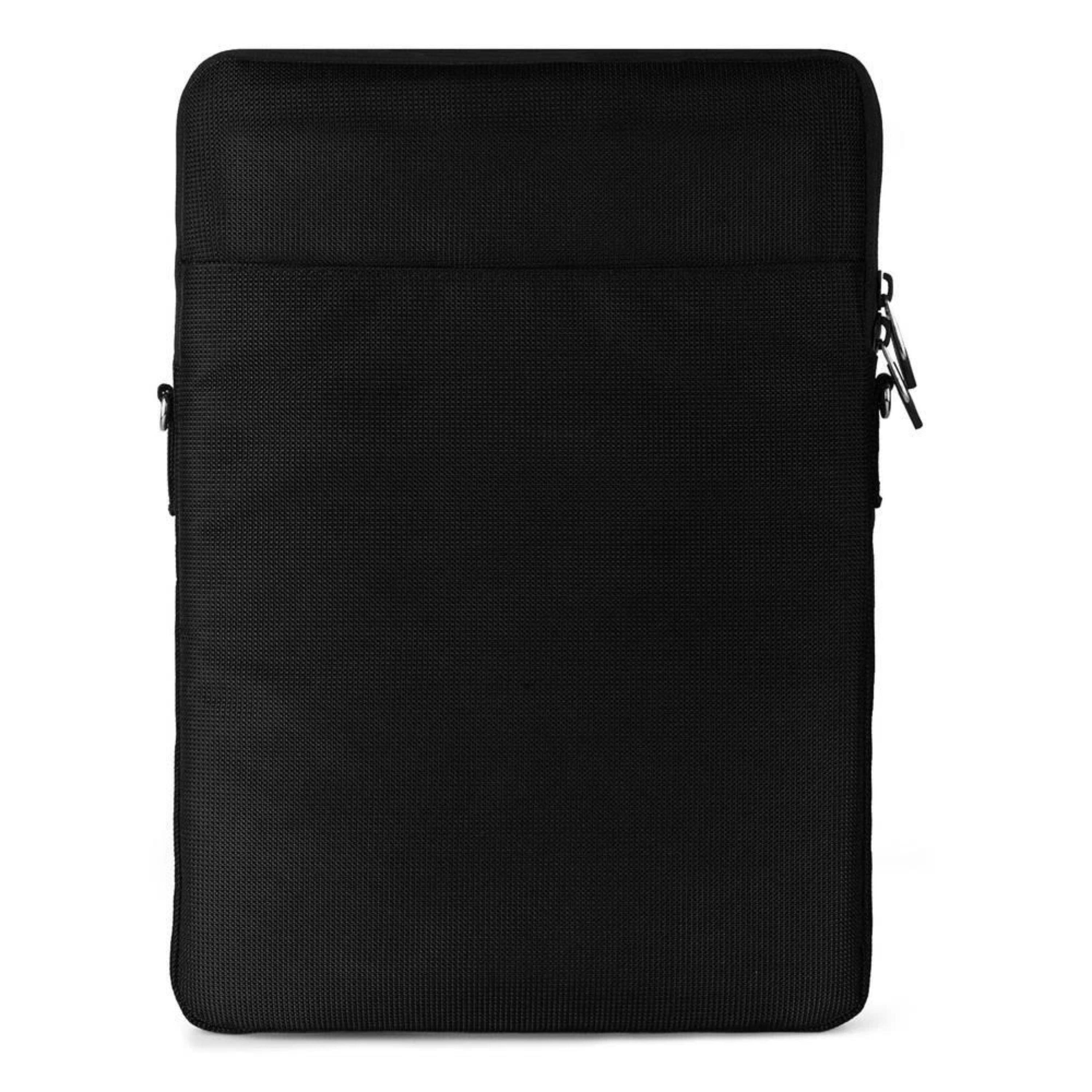 Angle. Kitcheniva - Vertical Tablet Sleeve Case Shoulder Bag 13" - Black.