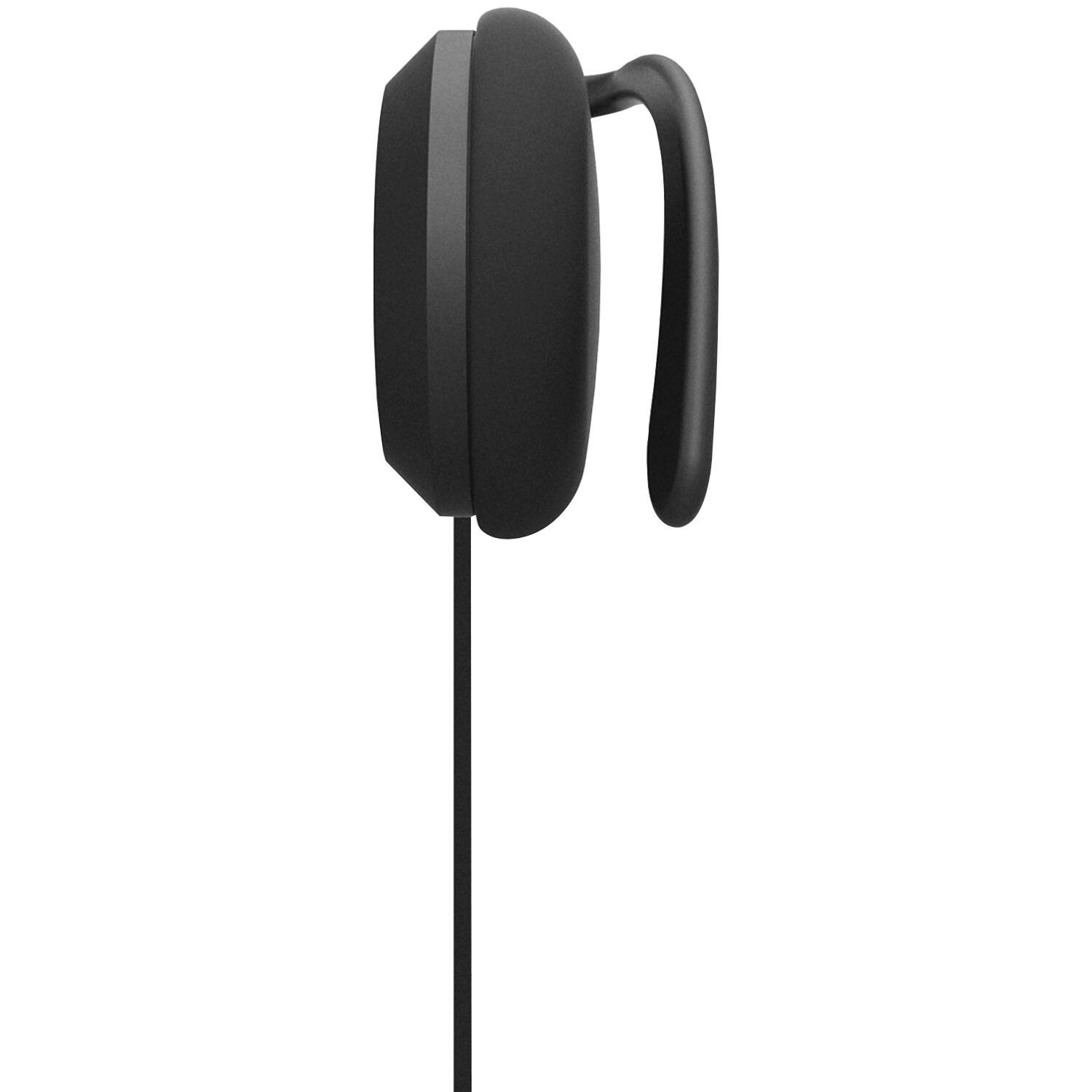 Back. Koss - KSC21 Wired On-Ear Ear-Clip Headphones, 3.5mm Connector, Pivoting Ear Plates, Dual-Entry Cord - Black.