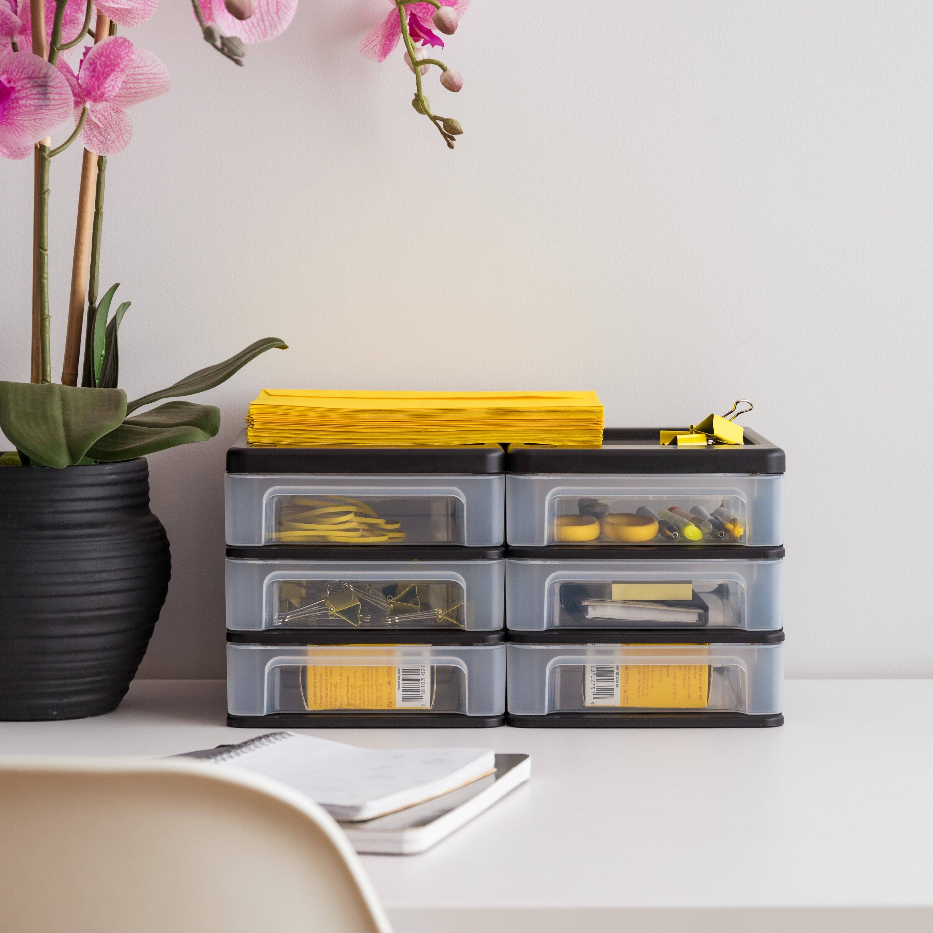 Alt View 2. IRIS USA - IRIS USA Plastic Clearview Desktop organize with Drawers.
