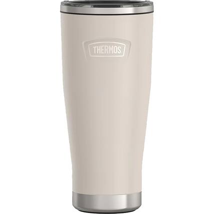 Front. Thermos - Thermos 18 oz. Icon Vacuum Insulated Stainless Steel Tumbler - Sandstone - Sandstone.