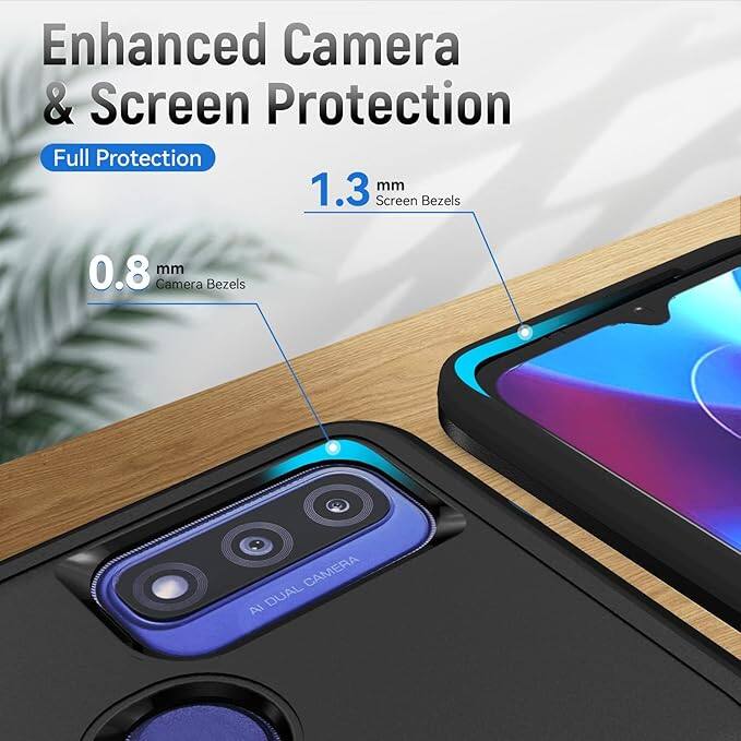 Enhanced Camera & Screen Protection, Full Protection, 1.3 mm Screen Bezels, 0.8 mm Camera Bezels, CAMERA, Al DUAL