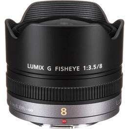 Panasonic - LUMIX G FISHEYE Lens, 8MM, F3.5, MIRRORLESS Micro Four Thirds, H-F008