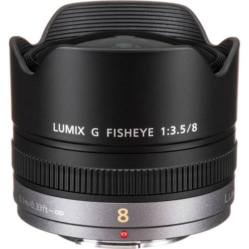 LUMIX G FISHEYE 1:3.5/8  
0.1m/0.33ft-∞  
8
