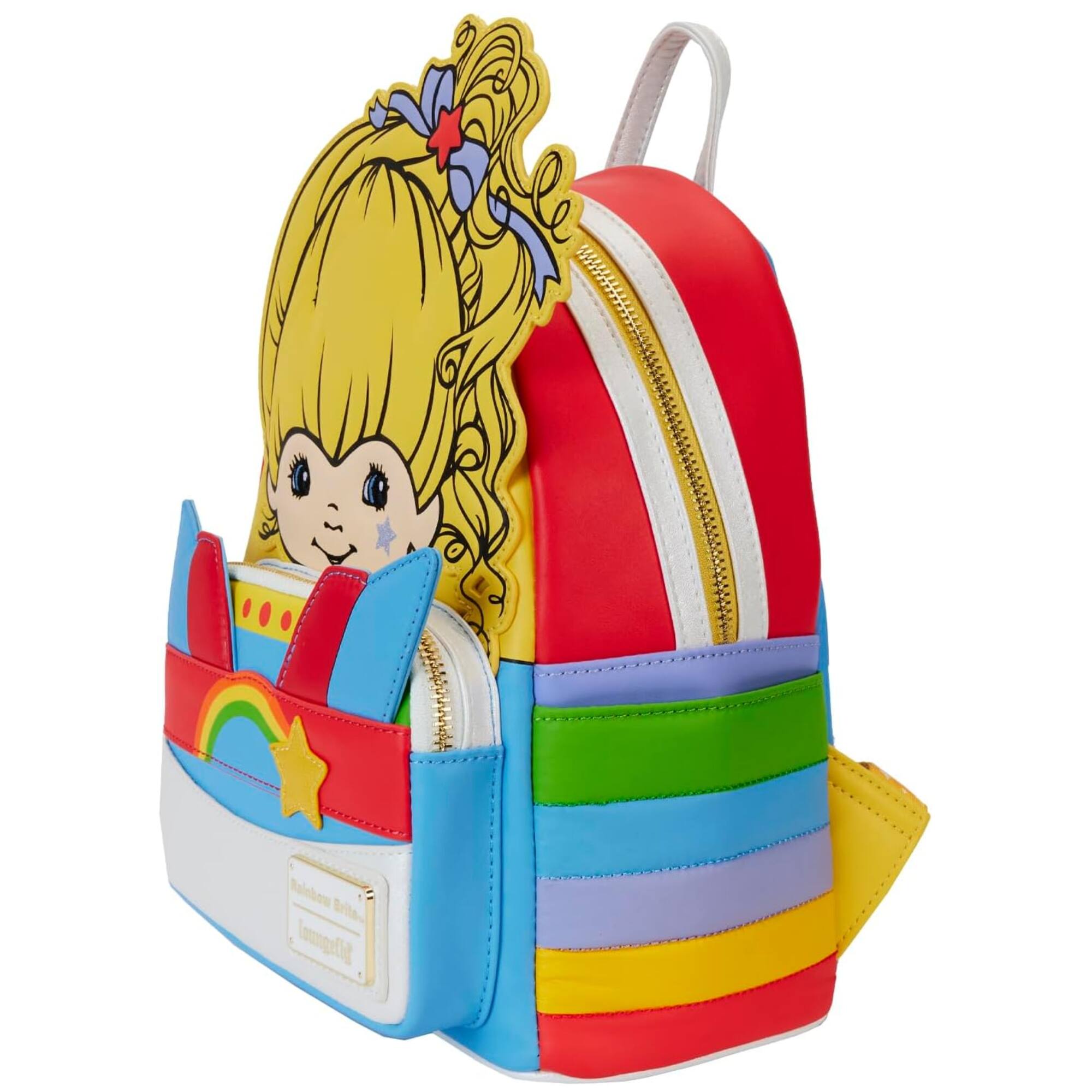 Alt View 1. LoungeFly - Loungefly Rainbow Brite Cosplay Mini Backpack with side pockets - Assorted Pre-Pack.