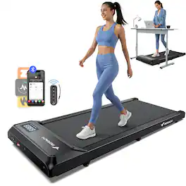 MERACH - T21 Walking Pad, Under Desk Treadmill, Portable Mini Treadmills for Home - Black