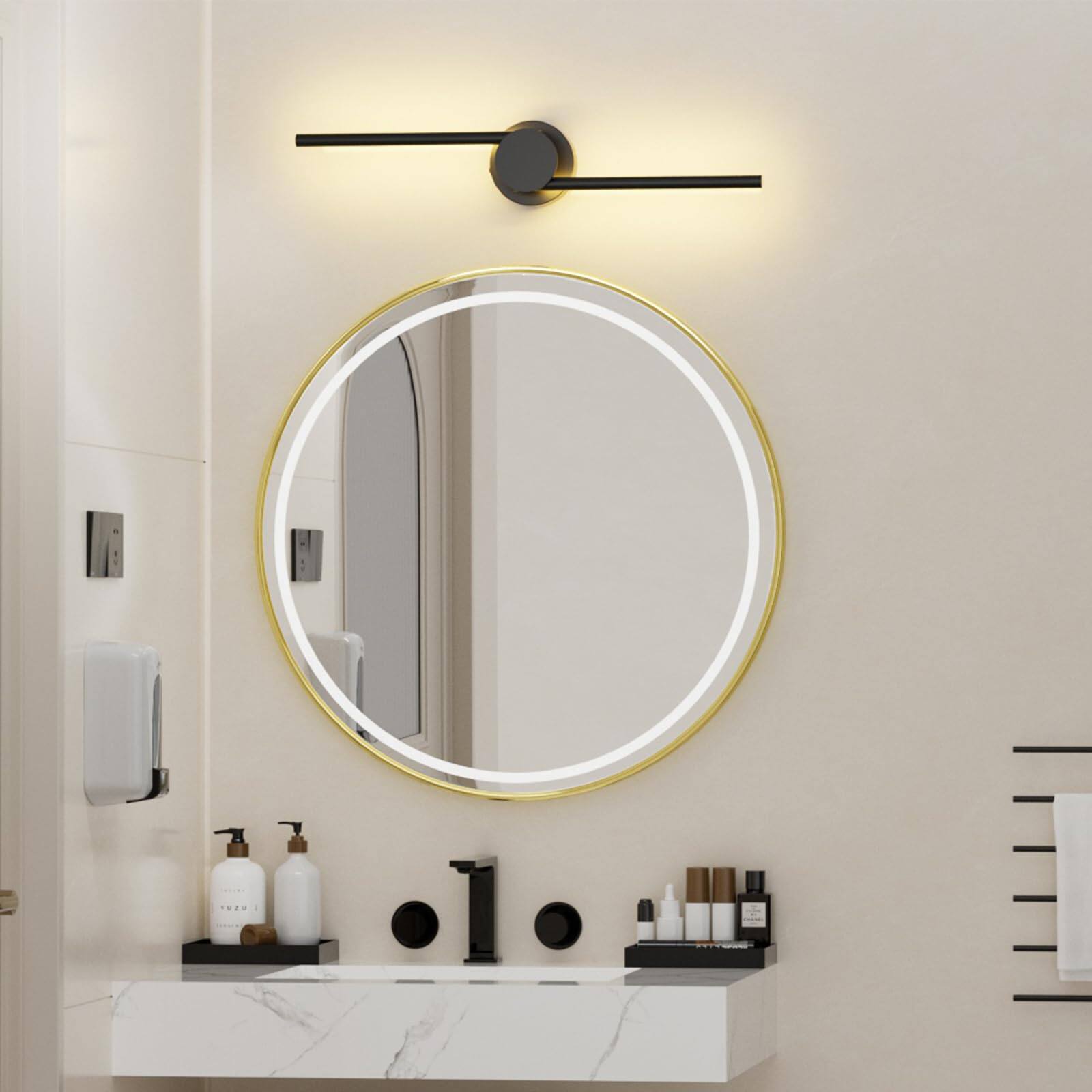 Alt View 6. HM 1810 - Operated Wall Sconces With Remote Control Dimmable Rotatable Lamppost k k Led Modern Wireless Sconce For Li - Gold 1 Pack.