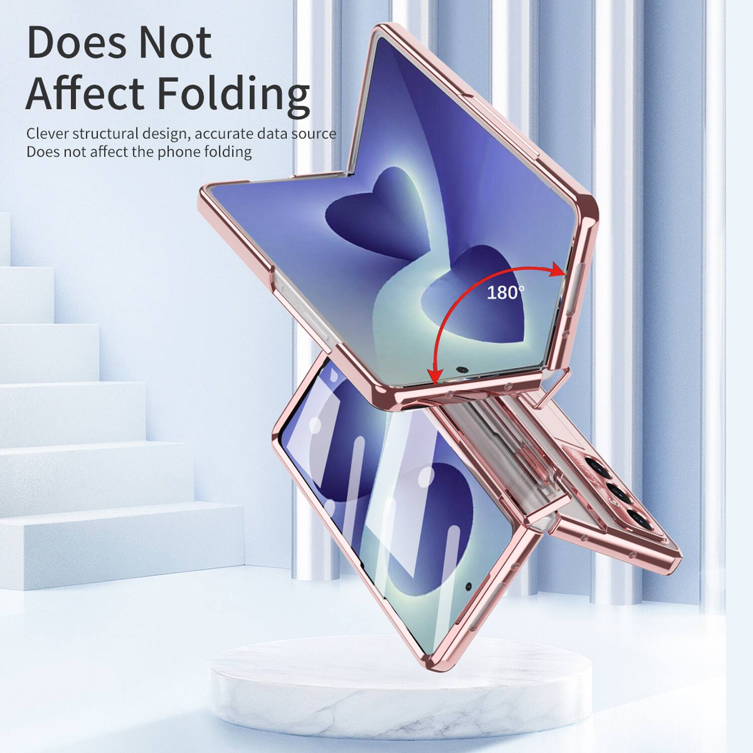 Does Not Affect Folding

Clever structural design, accurate data source

Does not affect the phone folding

180°