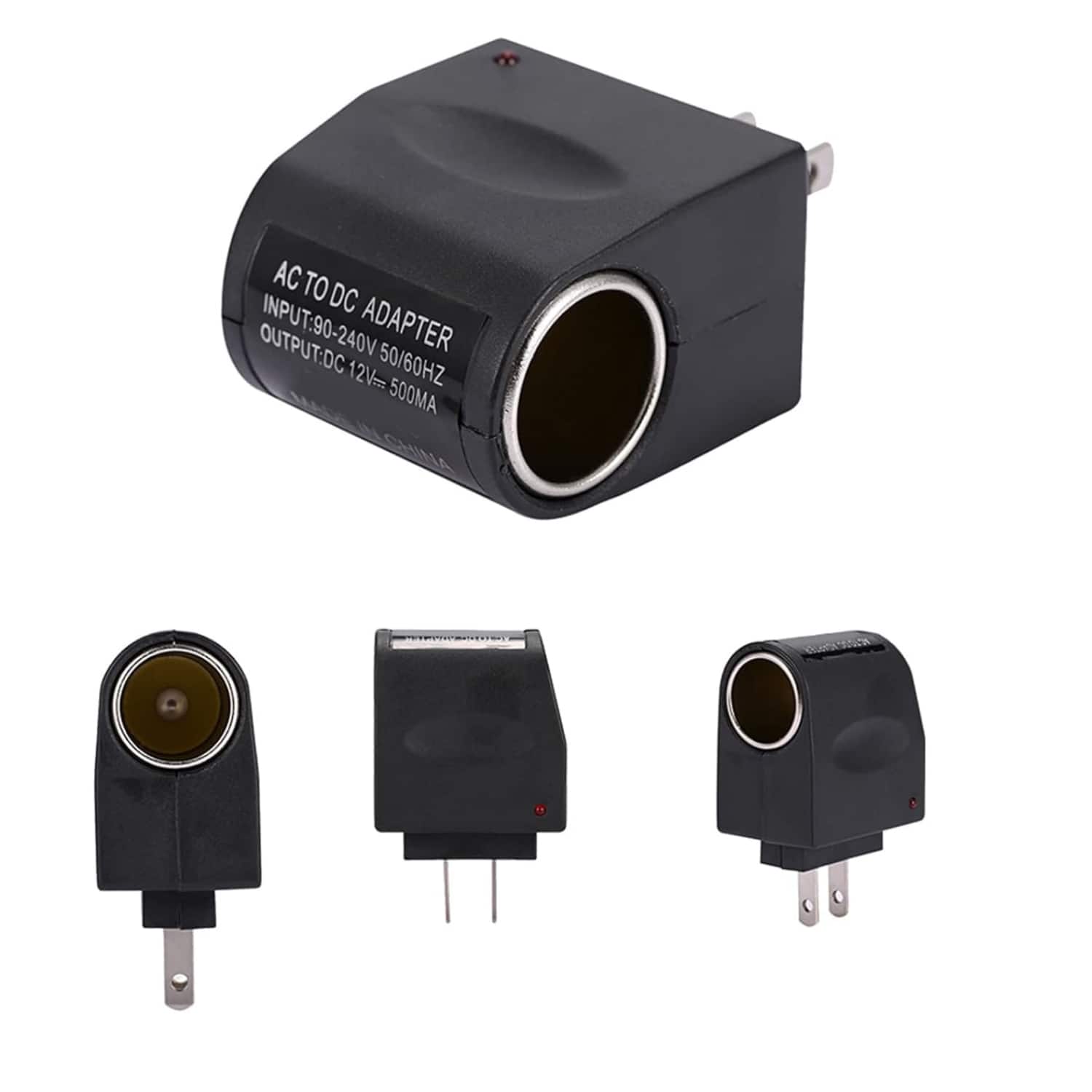 AC TO DC ADAPTER
INPUT: 90-240V 50/60HZ
OUTPUT: DC 12V= 500MA