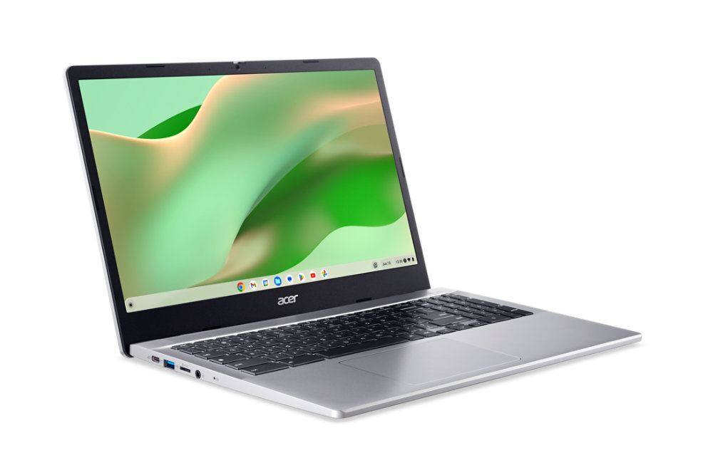 Angle. Acer - Chromebook 315 15.6" Full HD Laptop Intel Pentium Silver N200 8GB LPDDR4X RAM 128GB SSD Wi-Fi 6.