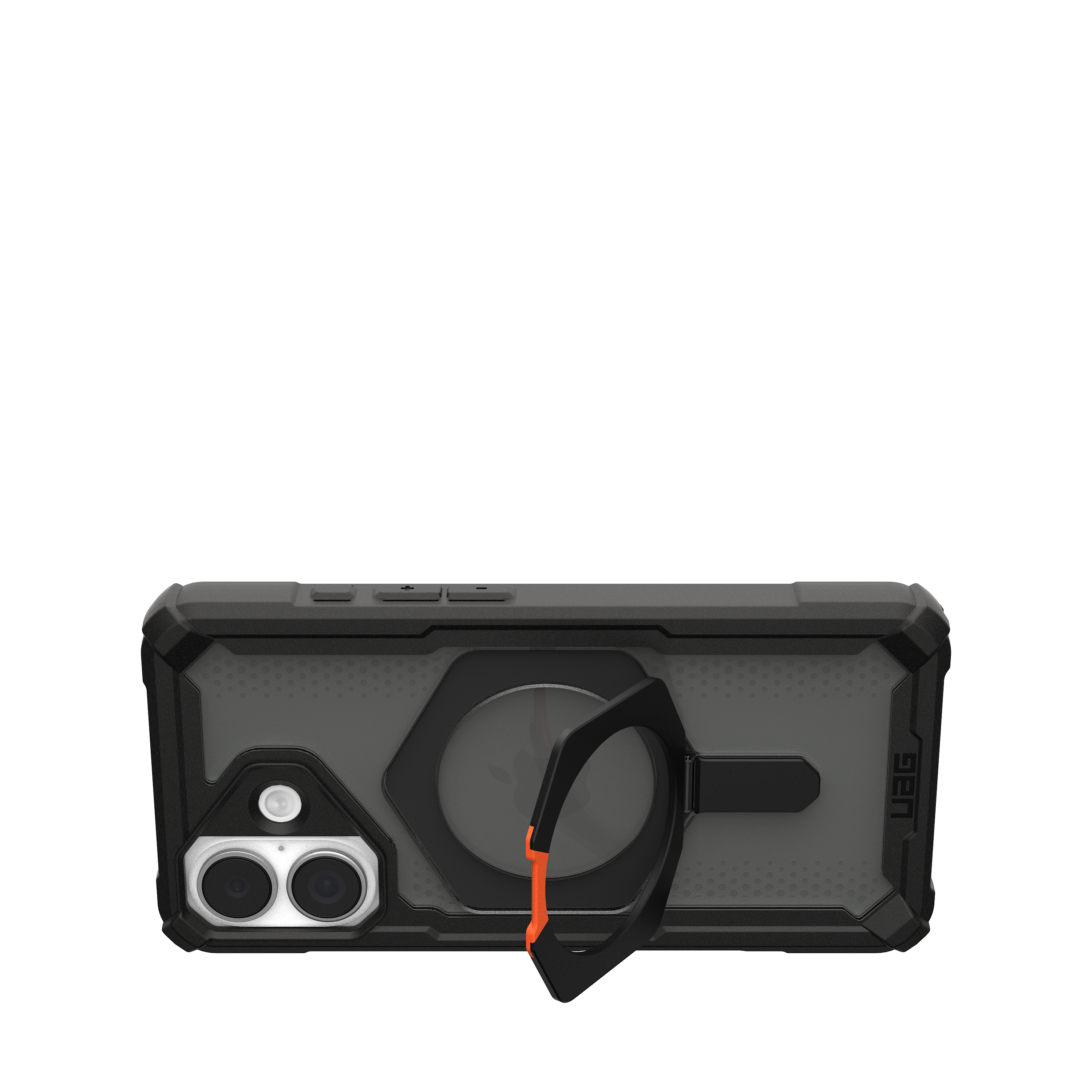 Back. UAG - Plasma XTE Series Case with Magsafe for Apple iPhone 17 - Black/Orange.