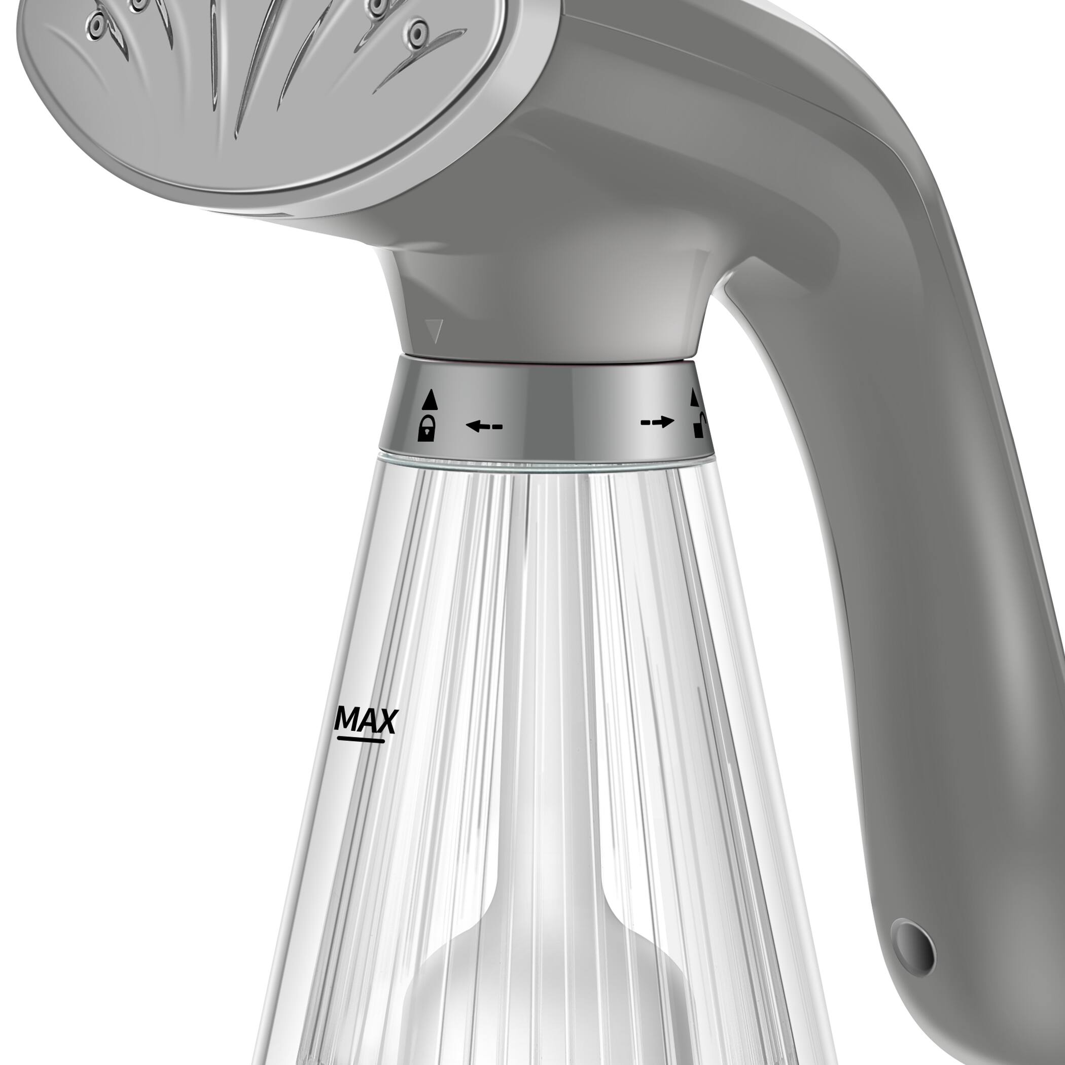 Alt View 4. True & Tidy - Compact Handheld Garment Steamer With Fabric Brush - Gray.