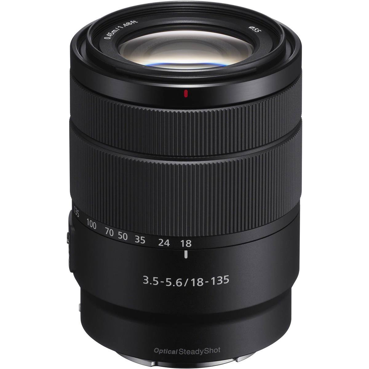 Bundle Sony E 18 135mm f/3.5 5.6 OSS Lens, with 55mm Essentials Filter ...