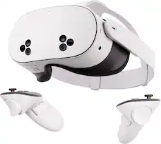 Front. Meta - Meta Quest 3S 128GB (Refurbished) — Dive into Mixed Reality — Unreal device. Unreal price. — All-In-One Headset - White.