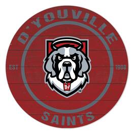 Jardine - D'youville Saints 20'' x 20'' Indoor/Outdoor Team Color Circle Sign - Red