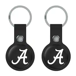 Keyscaper - Alabama Crimson Tide Two-Pack AirTag Holders - No Size - Black
