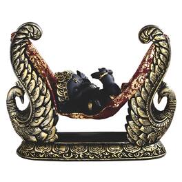 FC Design - 8"W Ganesha Sleeping in Hammock Figurine Statue Office Desk Tabletop Home Decor Gift - Multi-Color