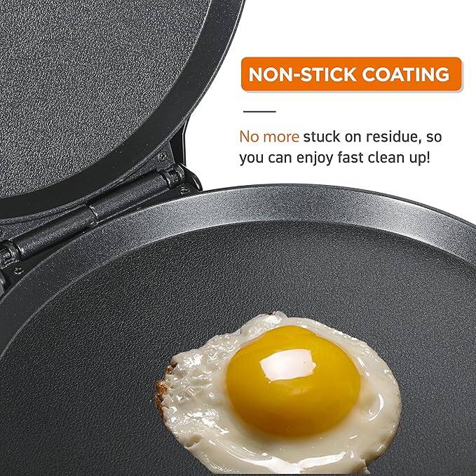 NON-STICK COATING  
No more stuck on residue, so you can enjoy fast clean up!