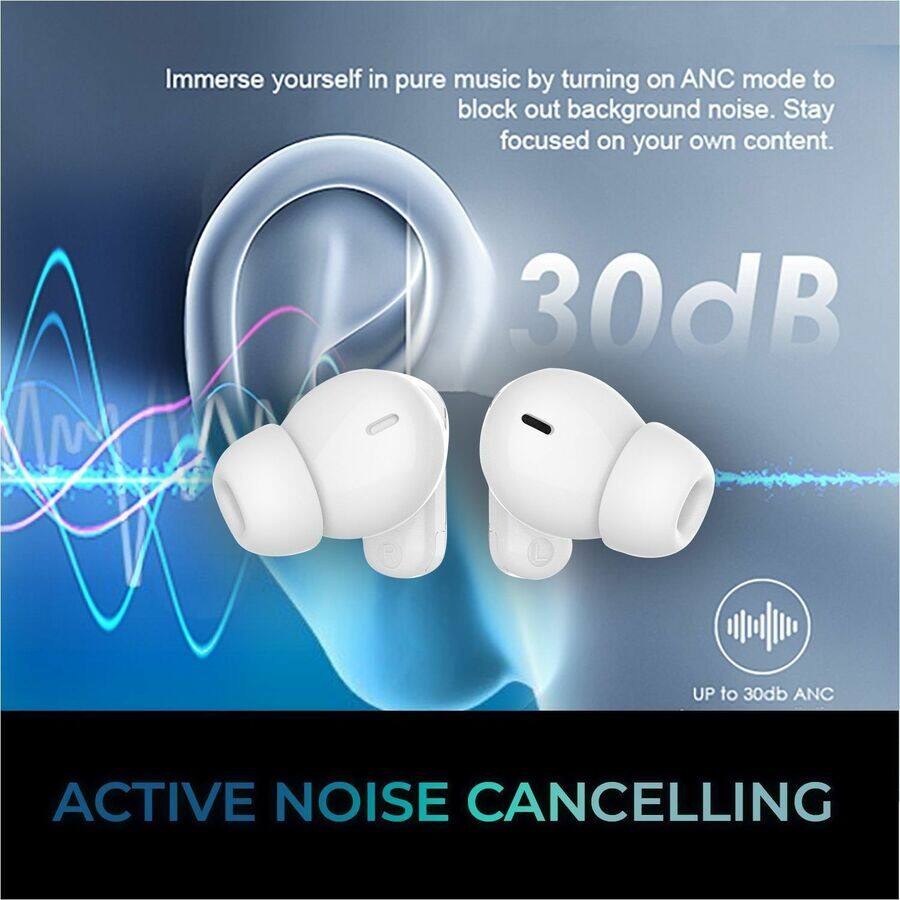 Immerse yourself in pure music by turning on ANC mode to block out background noise. Stay focused on your own content.

30dB

UP to 30dB ANC

ACTIVE NOISE CANCELLING