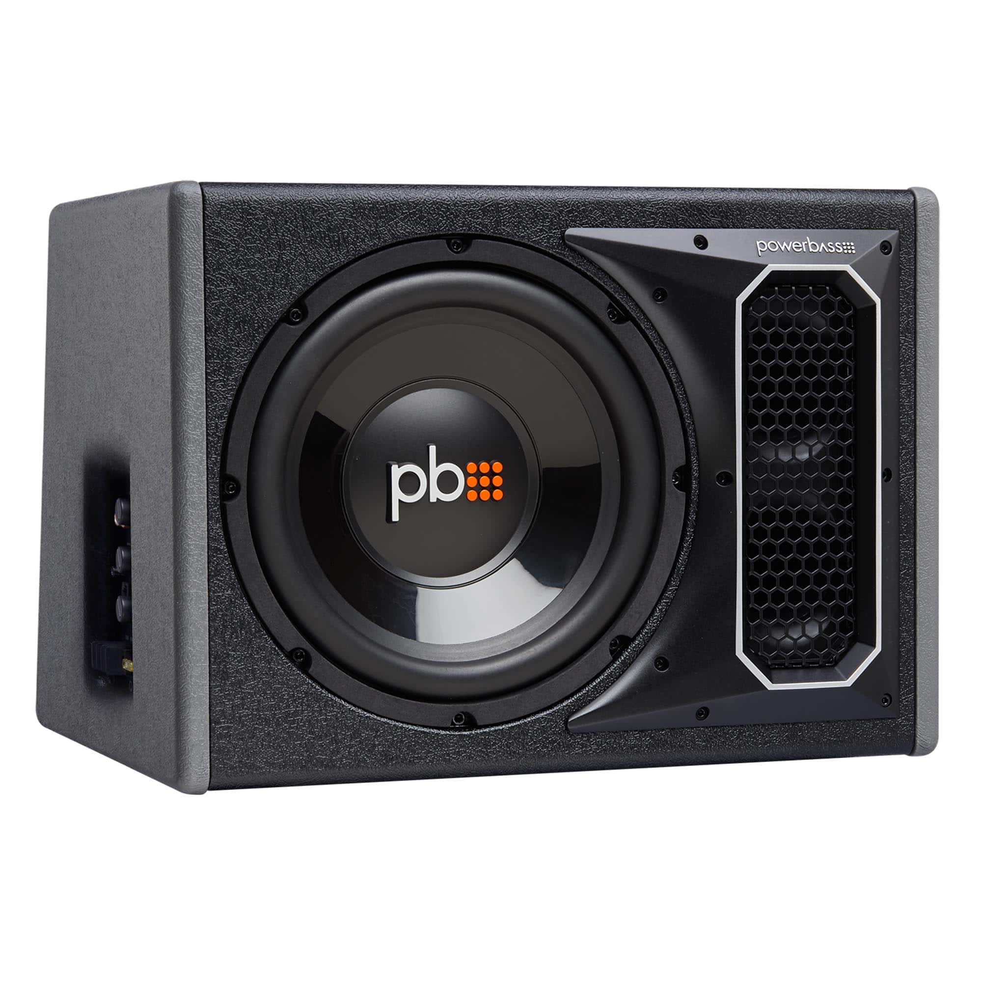 Powerbass - PS-AWB101 - 10" Single Loaded Amplified Ported Enclosure - Black/Gray