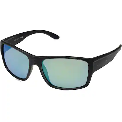 Front. Callaway - Callaway Golf Polarized Golf Sunglasses - Merlin - Graphite/Gray/Green Flash Mirror - Graphite,Gray,Green.