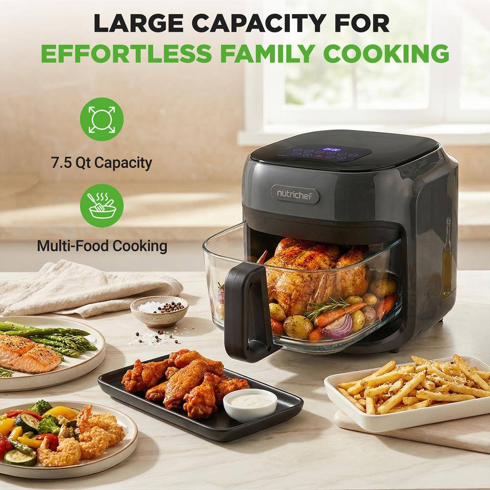 LARGE CAPACITY FOR EFFORTLESS FAMILY COOKING

7.5 Qt Capacity

Multi-Food Cooking

nutrichef