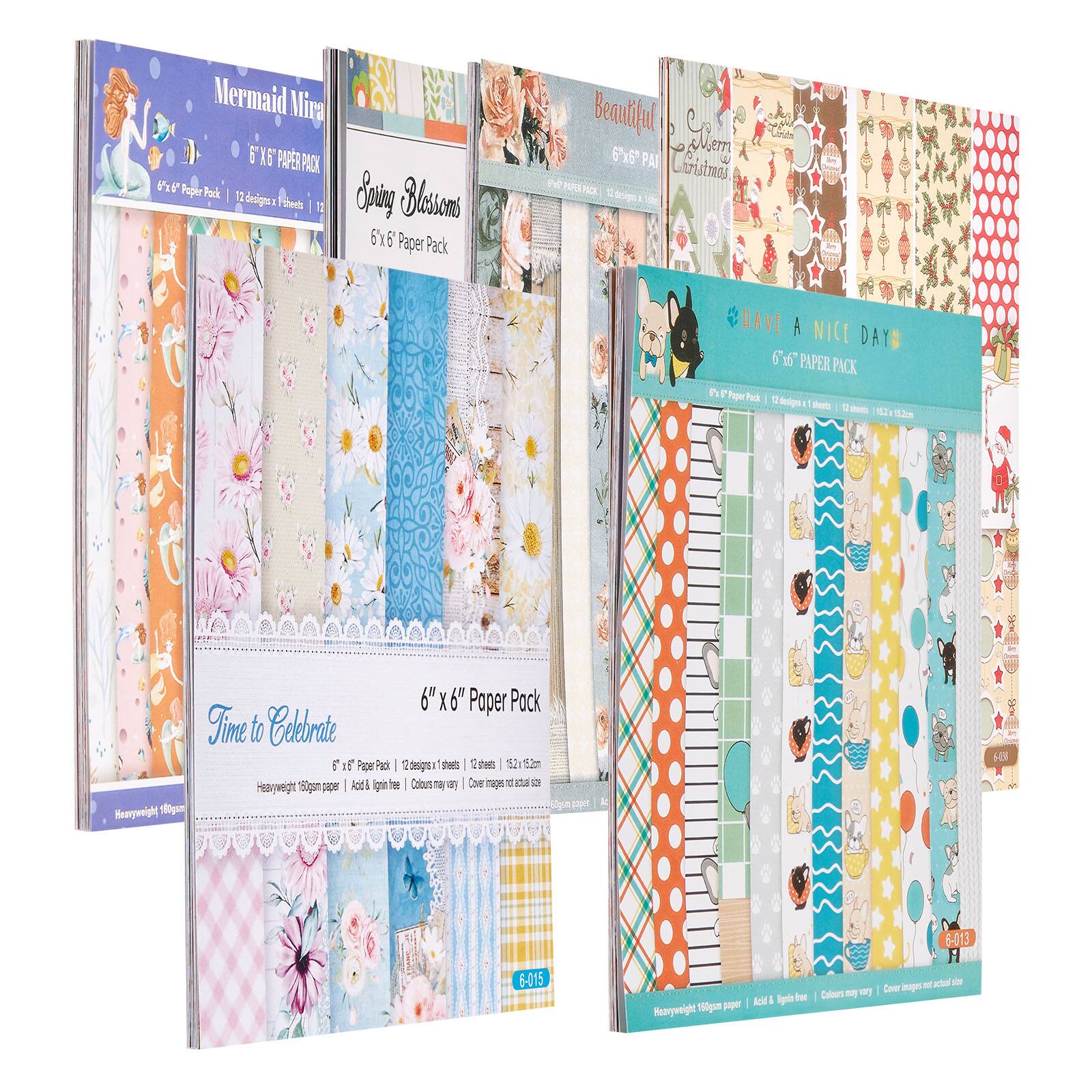 Mermaid Mira 2 5 F PAPEN PAK VIl Poper Pack 11 deg E theds 11 Sopin Hloscms 6%6 Paper Pack Beantful Som 6x6" PAY ma ne PORS - D S Co 1 WAVE A NICE DAY 616" PAPER PACK P Tapr Fed - 1 deigs - -ed - fh Hearyweight 180gsm 6"x X6" Paper Pack Time to Celebrate 5 Pape Pack | 2desgs sheets e | 21 2 saper Acidil iginte o Colours a | Ce mage E aa Haryweght 5igsn 6 6-015 A& loin t 180gmm | Rearywsight 5-013 i at achal - a I Ceor sugo Calorrs