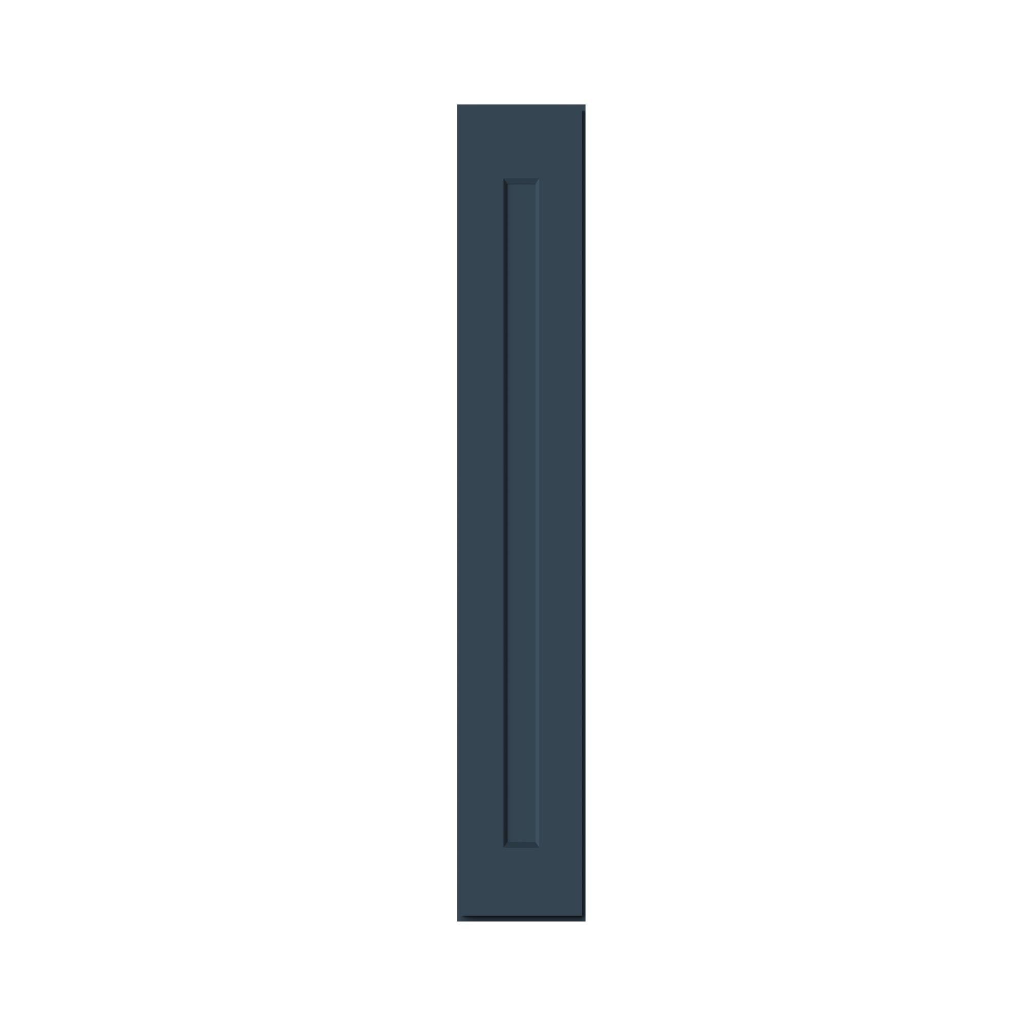 Alt View 1. Boyel Living - 9-in W x 36-in H x 12-in D Shaker RTA Kitchen Wall Cabinet with Soft-Close - Charcoal Blue.