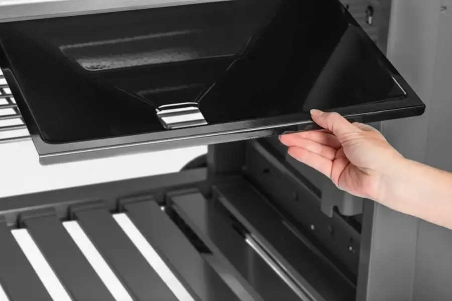 Alt View 17. Weber - GENESIS II S310 3-Burner Natural Gas Grill  with Cover and Weber Connect Bundle - Stainless Steel.