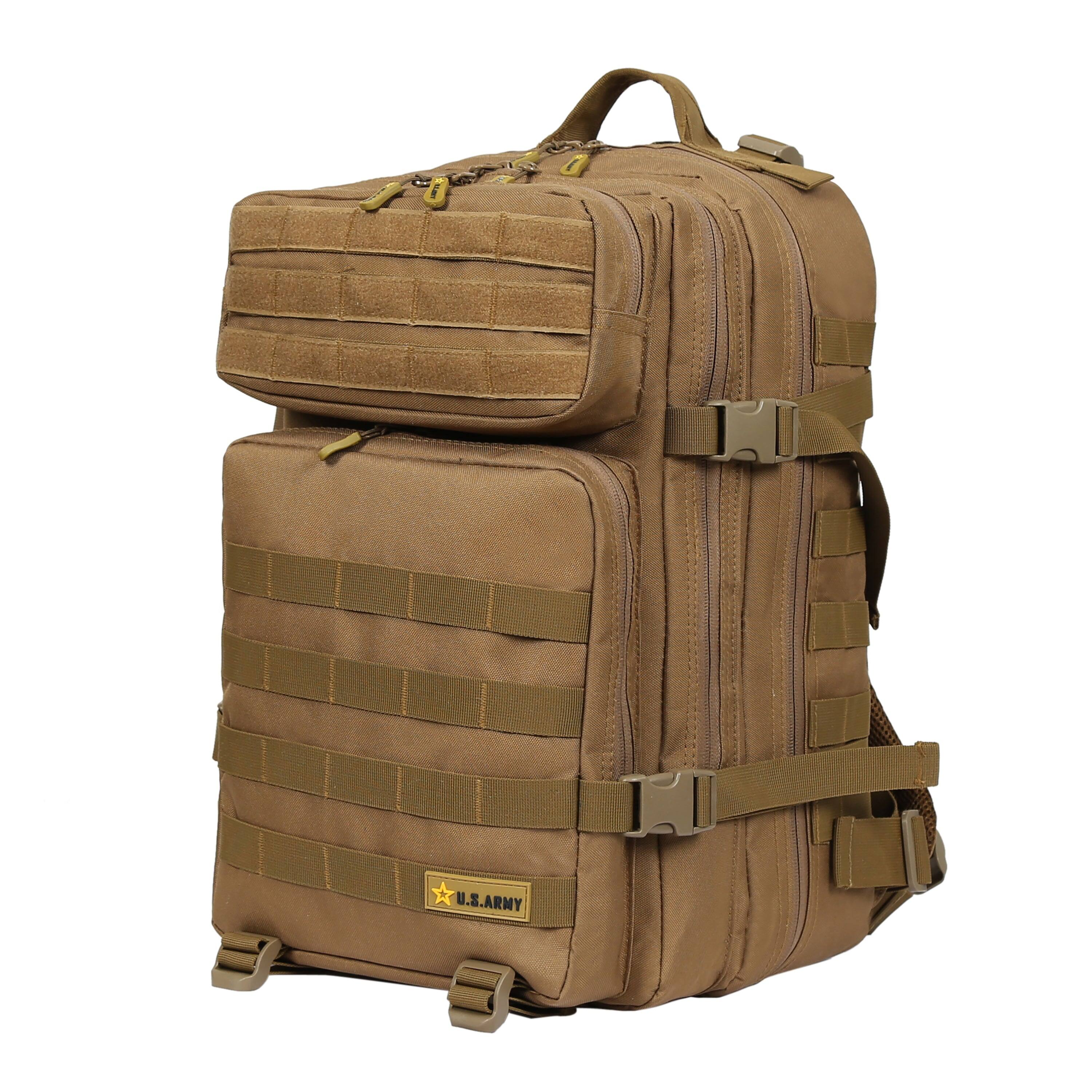 Front. US Army - ASSAULT High Performance Tactical Backpack - COYOTE.