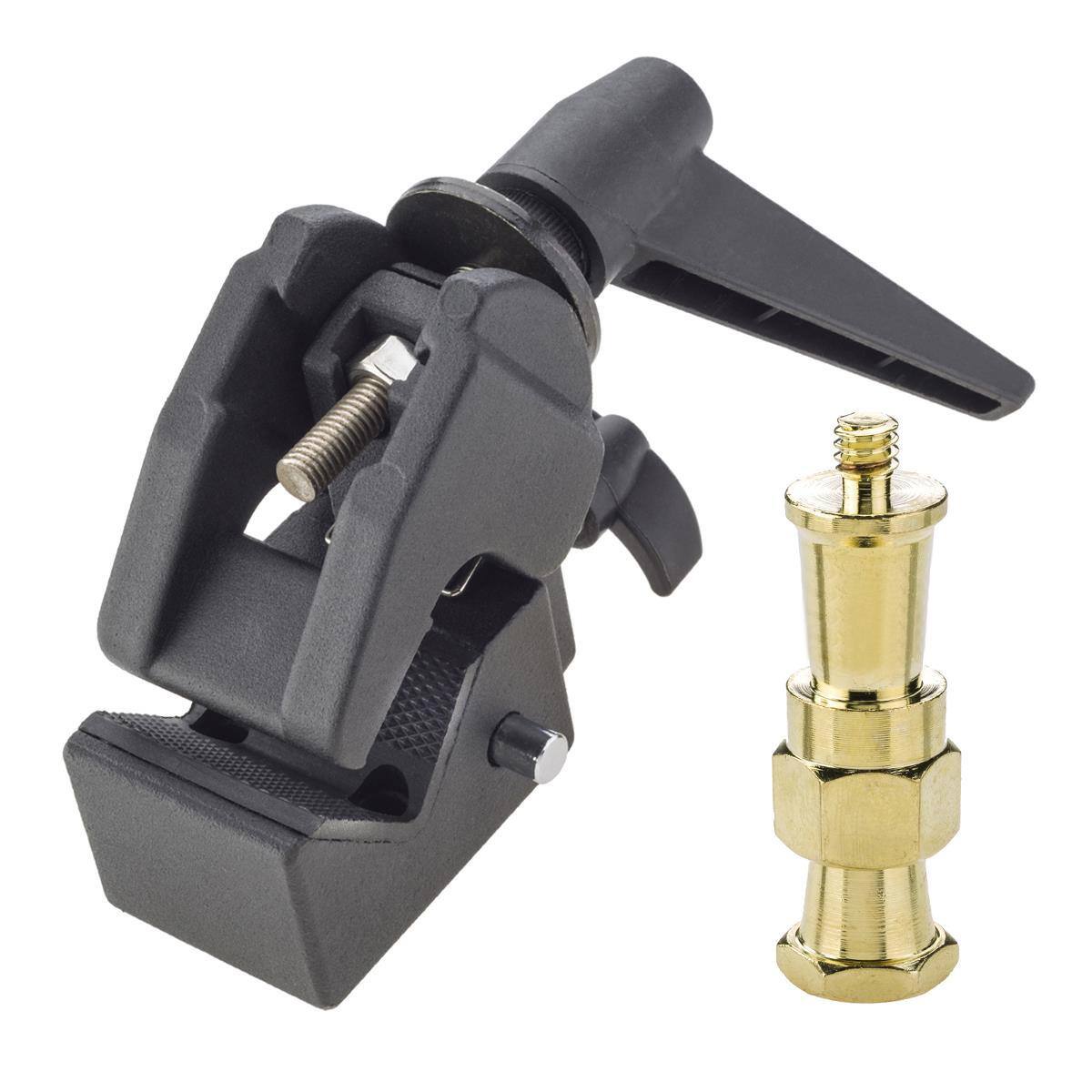 Alt View 3. Flashpoint - Flashpoint Super Clamp, Black, 1/4"X20 AntiTwist Stud.
