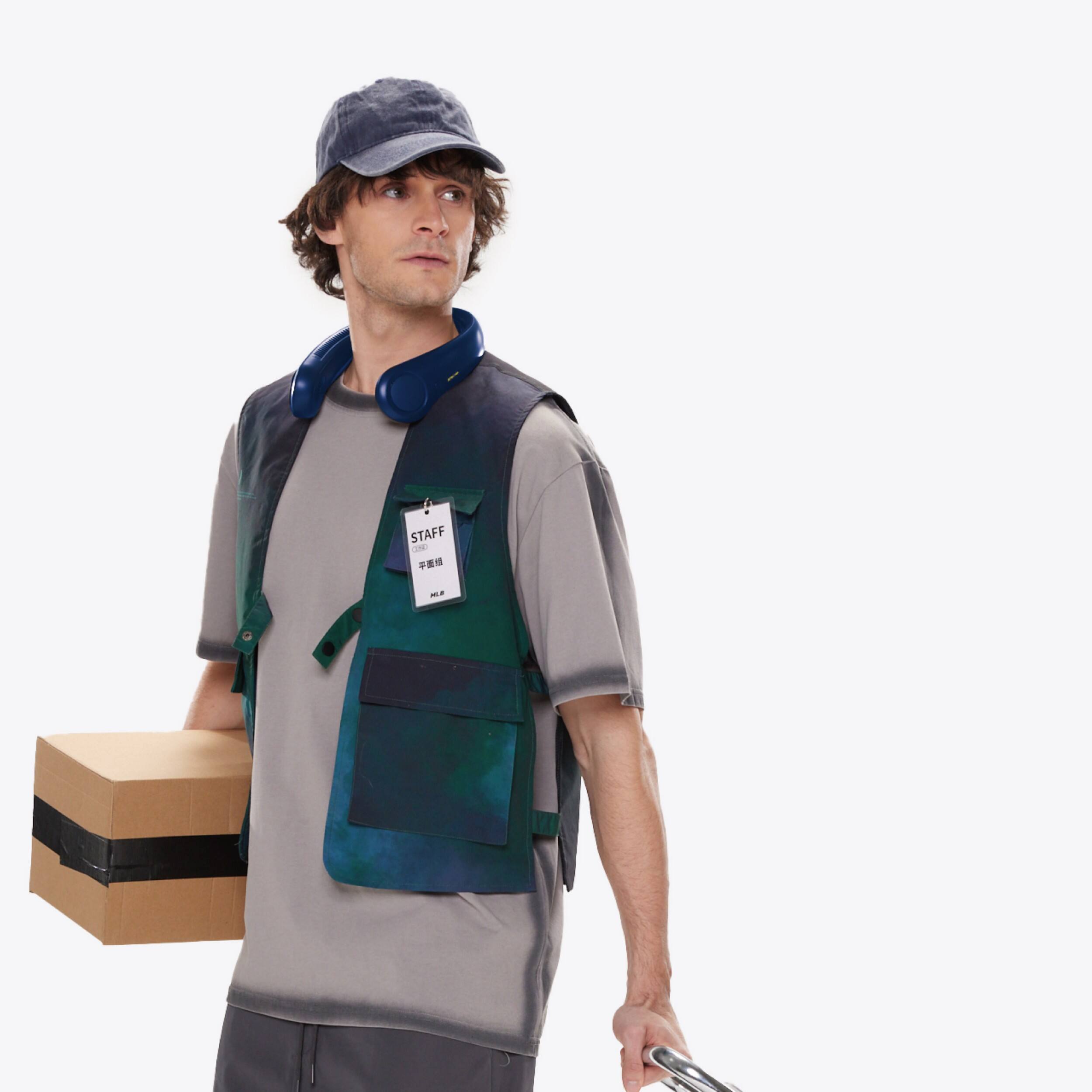 Alt View 8. Jisulife - Neck Fan Life4B - Dark Blue.