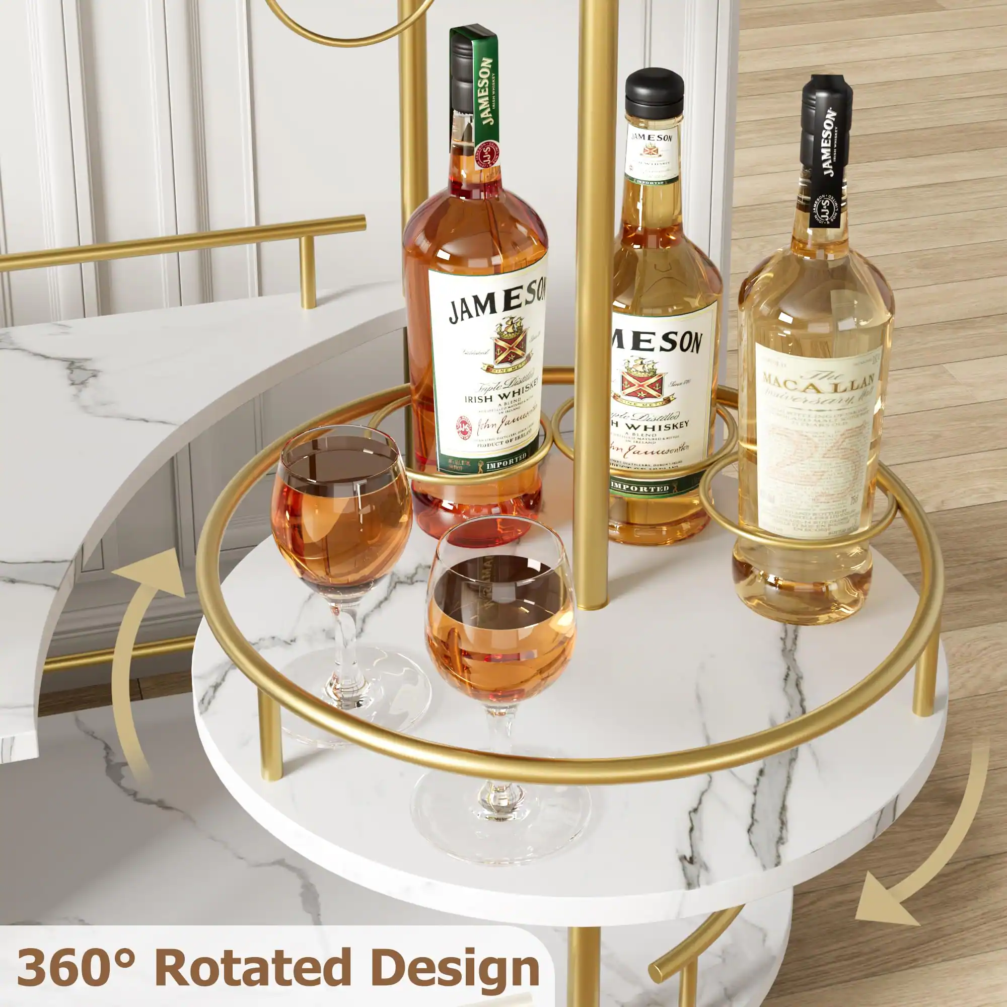 JAMESON  
IRISH WHISKEY  
IMPORTED  

JAMESON  
IRISH WHISKEY  
IMPORTED  

MACALLAN  
SCOTCH WHISKY  
IMPORTED  

360° Rotated Design