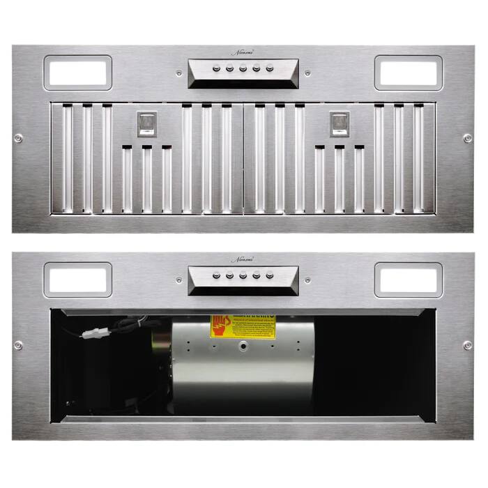 Alt View 7. Akicon - Akicon 30 in. 600 CFM Ducted Range Hood Insert in Stainless Steel - Stainless steel.