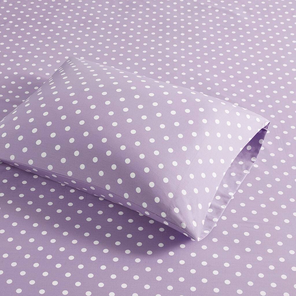 Alt View 2. Gracie Mills - Gracie Mills Bode 100% Cotton Sheet Set for Kids - Purple.