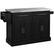 Front. Homcom - Rolling Kitchen Island Cart with Wheels, Portable Island Table for Kitchen with Stainless Steel Top, Adjustable Shelves - Black.