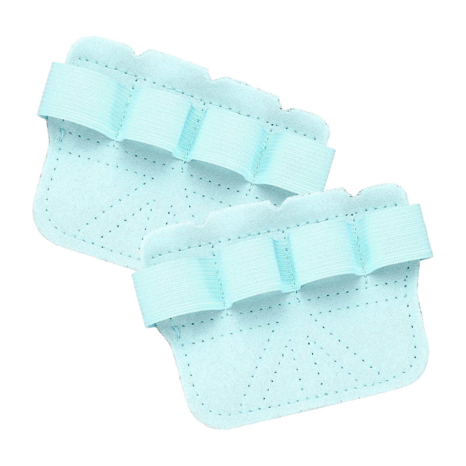 Unique Bargains - Anti-Slip Workout Grip Pads, Lifting Grips Pads Weight Gloves for Men Women, 2pcs Cowhide - For Gym - Blue