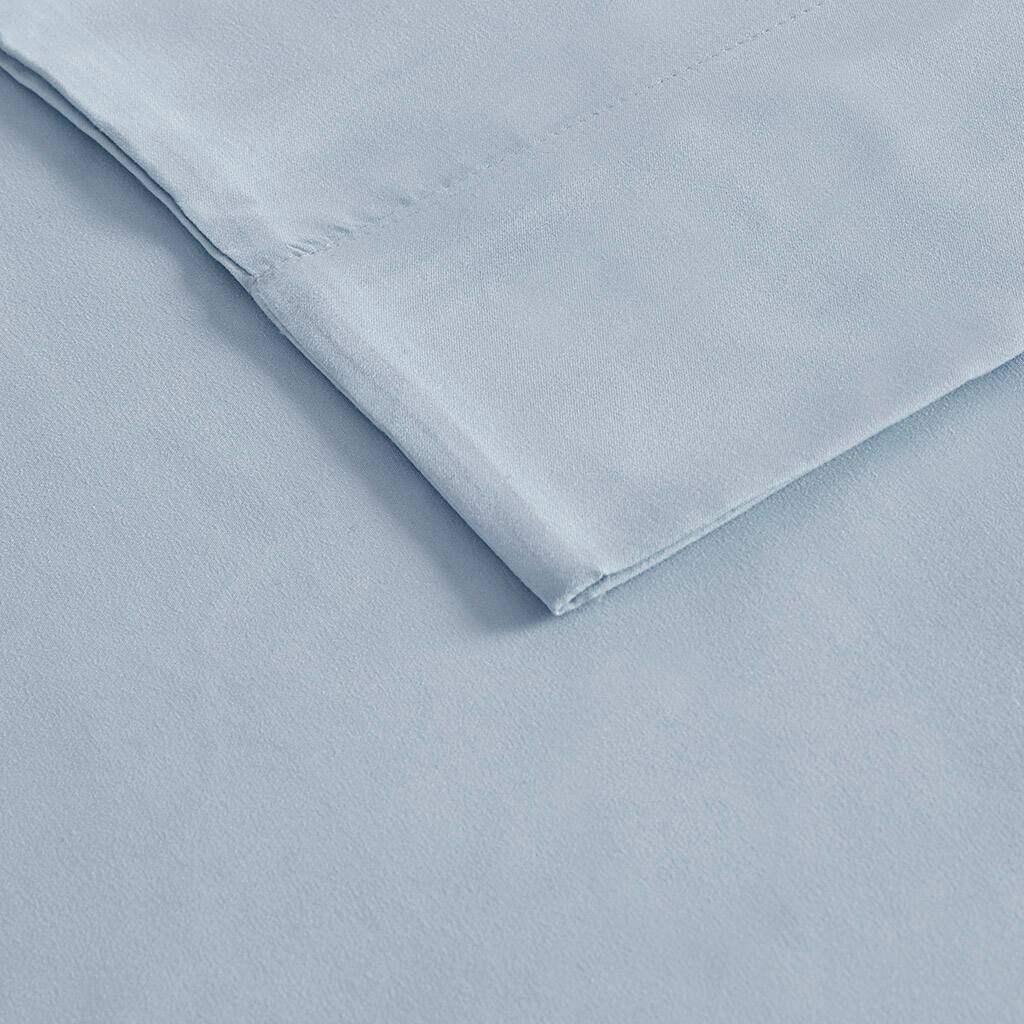 Alt View 5. Gracie Mills - Gracie Mills Hugo Deep Pocket Brushed Microfiber Sheet Set with 3M Moisture Wicking - Blue.