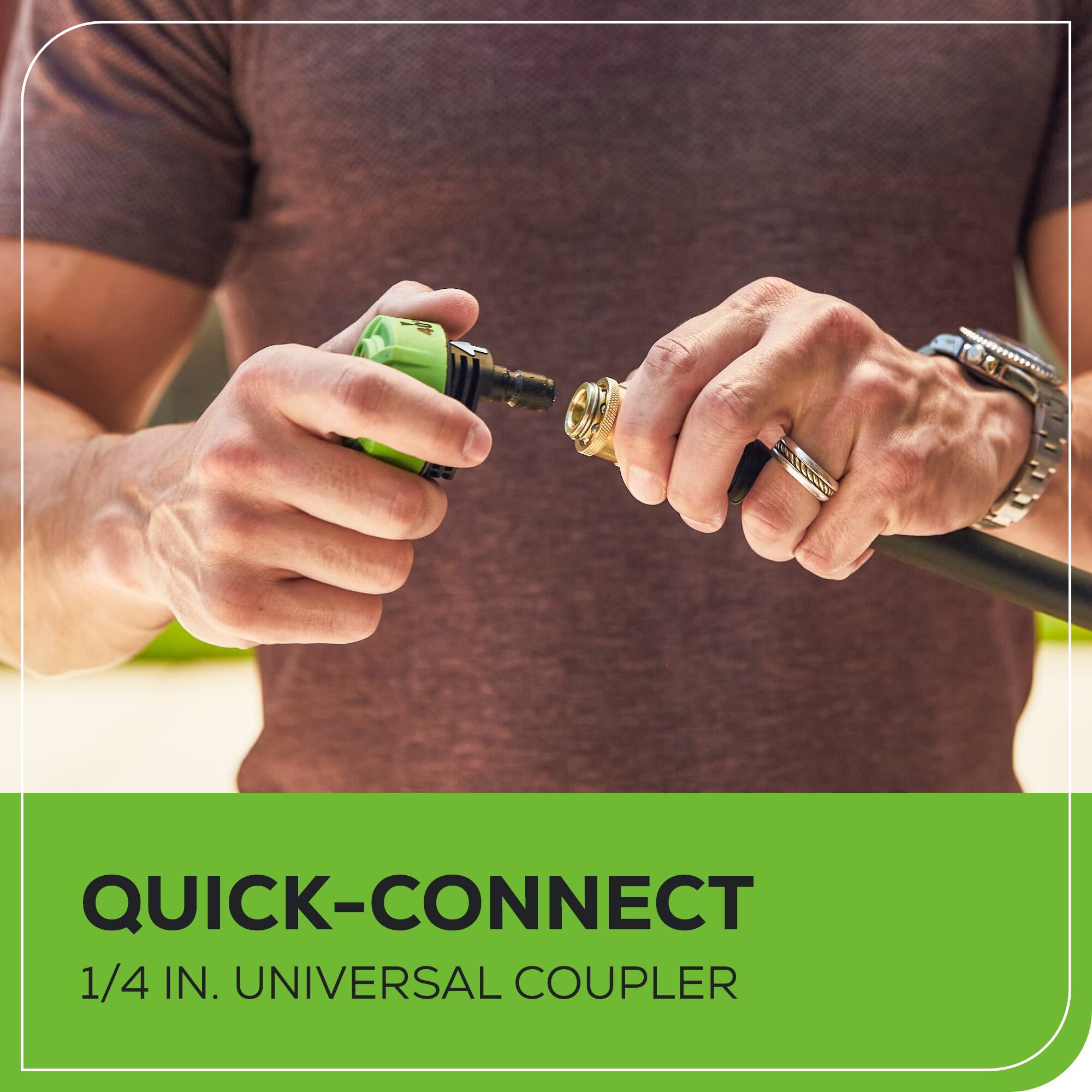 QUICK-CONNECT  
1/4 IN. UNIVERSAL COUPLER