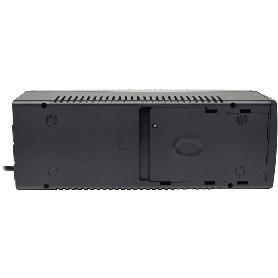 Alt View 2. Tripp Lite - Eaton Tripp Lite Series 750VA 600W Line-Interactive UPS - 8 NEMA 5-15R Outlets, AVR, 120V, 50/60 Hz, USB, RS-232, LCD - Black.